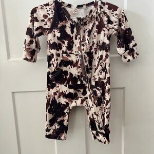 Stylish Brown and Cream Baby Jumpsuit